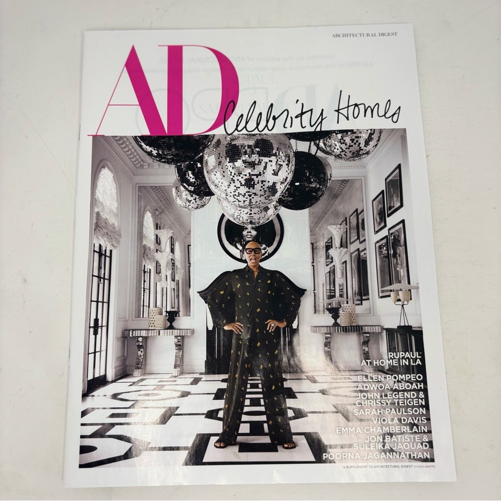 Architectural Digest Celebrity Homes Magazine